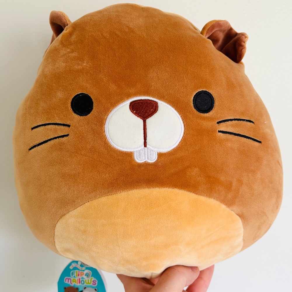 Squishmallow Flip-a-mallow Chip/Rocky 12” NWT